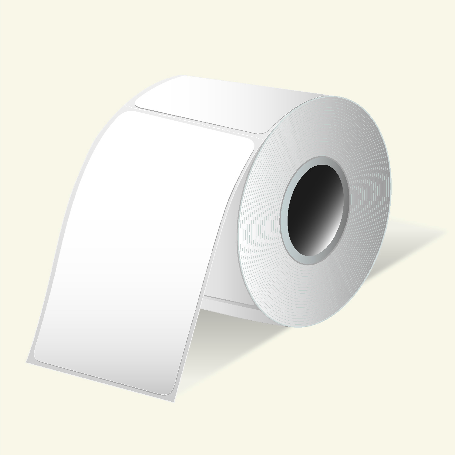 4" x 6" Thermal Transfer Labels on 3" Core, Perforations, Wound Out, Permanent Adhesive, 8"OD