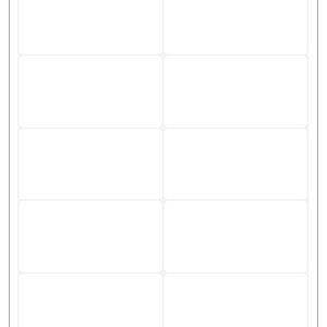 4.25" x 2" Standard Labels - White Uncoated Matte Paper with Permanent Adhesive
