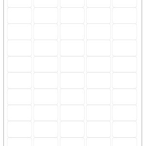 1.5" x 1" Standard Labels - White Uncoated Matte Paper with Permanent Adhesive