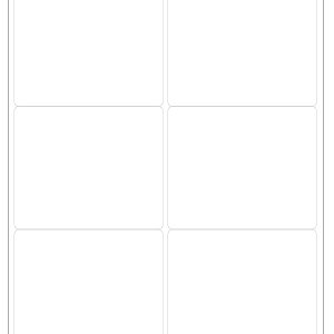 4" x 3" Standard Labels - White Matte Paper with Permanent Adhesive For Laser or Inkjet Printers
